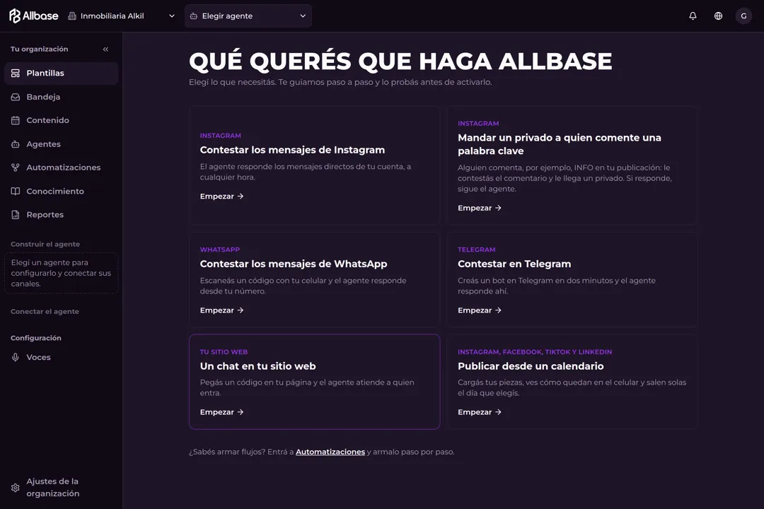 Allbase’s ready-to-use automations to pick and test